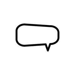 bubble speak icon trendy flat design 