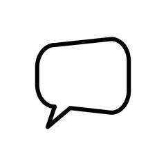 Fototapeta premium bubble speak icon trendy flat design 