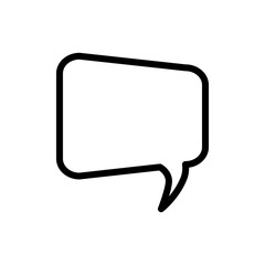 Fototapeta premium bubble speak icon trendy flat design 