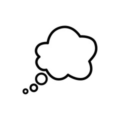 bubble speak icon trendy flat design 