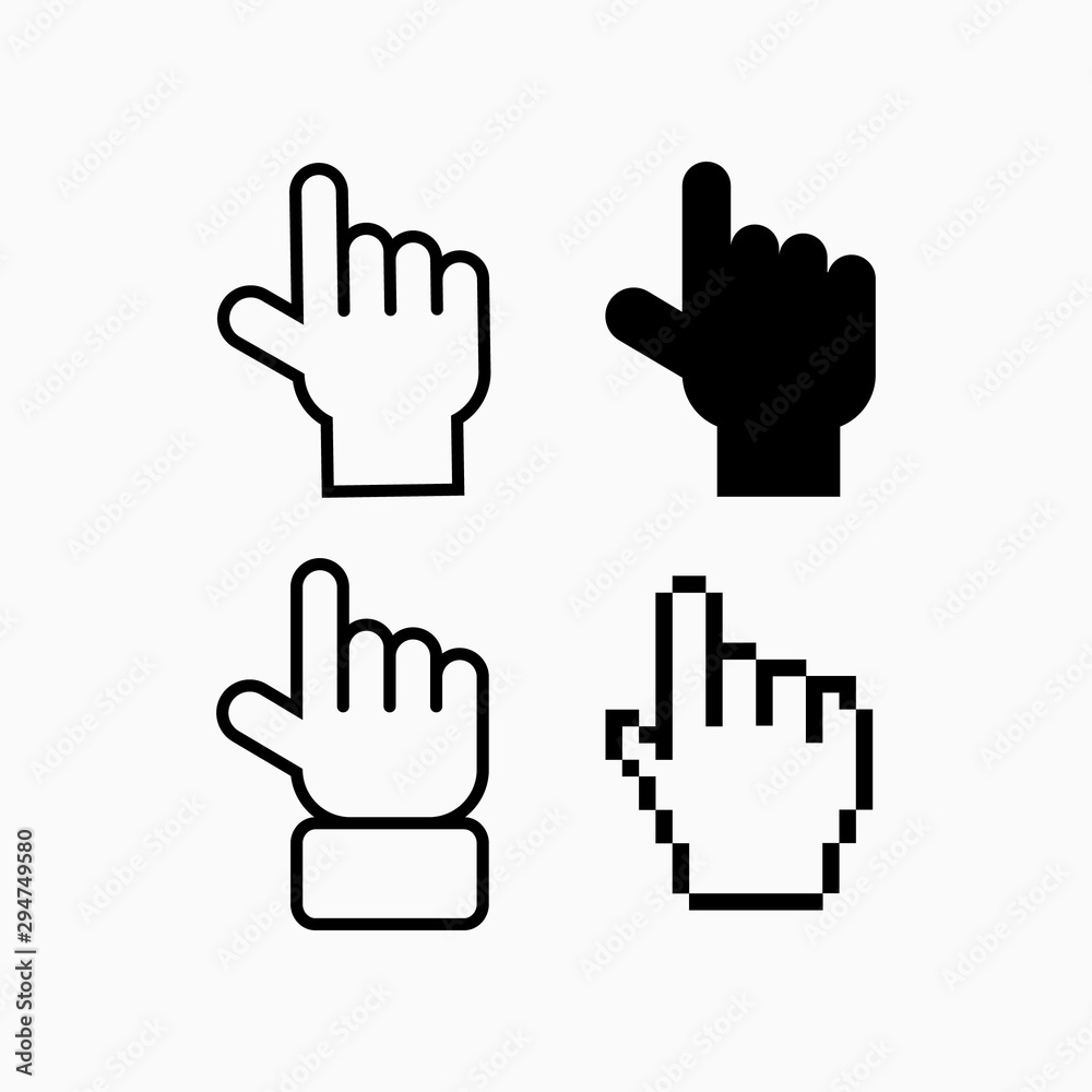 Fototapete Pointers icon symbol for website Computer and mobile