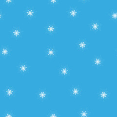 Seamless pattern with snowflakes. New Year, Merry Christmas design. Vector illustration, on colored background. Endless texture for your design projects, greeting cards, announcements.