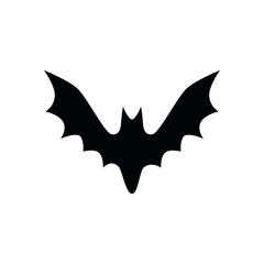 bat flying halloween isolated icon vector illustration design