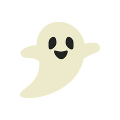 halloween ghost mystery isolated icon vector illustration design