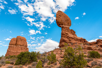 Fototapeta na wymiar Balanced Rock in the Arches National Park, Utah/USA