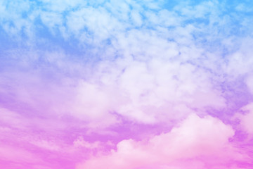 Beautiful vintage of colorful cloud and sky abstract for background, soft color and pastel color