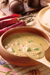 Green pork curry , Thai cuisine    