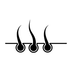 hair icon vector illustration design logo