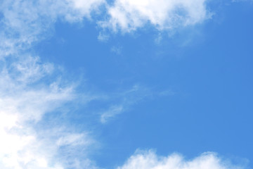 Blue sky with white clouds