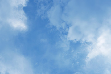 Blue sky with white clouds