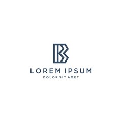 luxury design logo or monogram or letter B