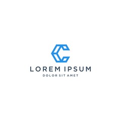 modern design logos or monograms or initial letters C