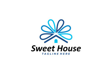 sweet home logo icon vector isolated
