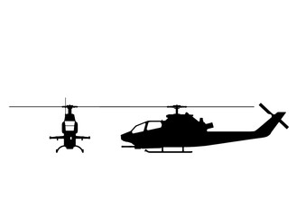 Fototapeta na wymiar AH-1 Cobra silhouette