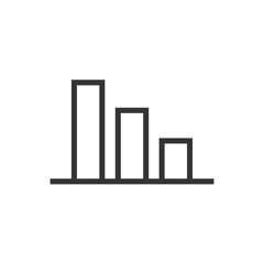 Stats, Graphic, Chart Diagram Icon Vector