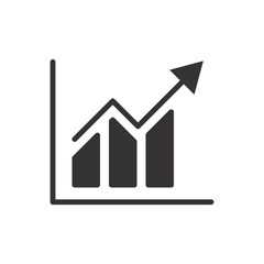 Stats, Graphic, Chart Diagram Icon Vector