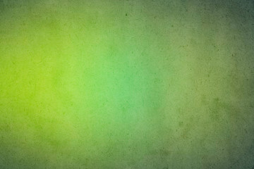 Green nature gradient watercolor paint on old paper with grain smudge dirty texture abstract for