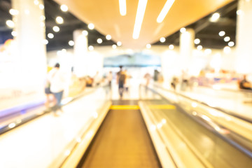 Shopping mall abstract defocused blurred background. Business concept. Beautiful bokeh.