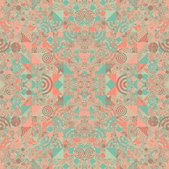Abstract Symbols Pattern Generative Art background illustration
