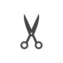 Fototapeta premium Scissors graphic design template vector isolated illustration