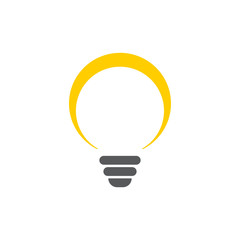 Lightbulb graphic design template vector isolated illustration