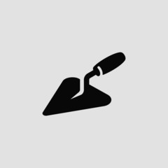 Trowel or spatula. Simple vector icon