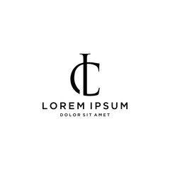 luxury logo design or monogram or initials CL