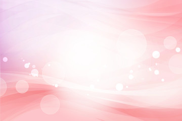 光輝くウェーブ　ピンクの背景 