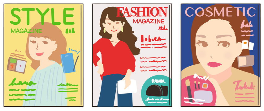雑誌 ファッション誌 出版 イラスト