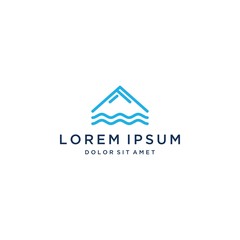 logo design landscape, or mountain with the sea