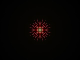 fireworks with circle shapes in the night sky