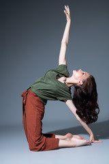 dancing beautiful woman