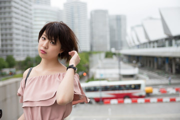 Berry cute Japanese young woman.