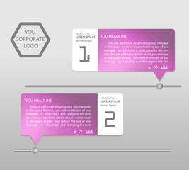 Timeline infographics banner. Template modern info graphic design, for business template, marketing, creative templates and graphics vector. Background.