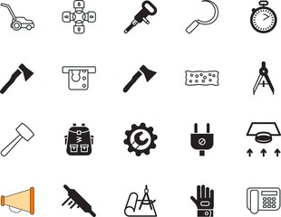 Obraz premium equipment vector icon set such as: nature, plug, wealth, loud, life, connect, draft, banking, voice, stop, utensils, music, household, set, turbine, yellow, logotype, hole, monitor, hour, broadcast