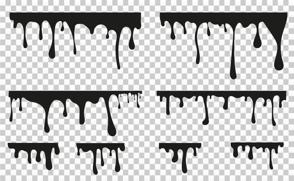 Vector dripping paint.Paint drips background.Paint dripping. abstract blob.Background.Set.