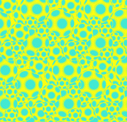 star balls seamless pop yellow blue