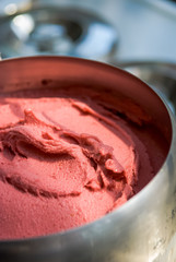 Raspberry gelato