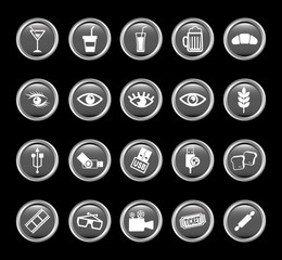 Variety icon set pack vector design