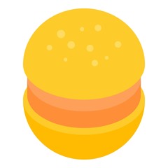 Fresh burger icon. Isometric of fresh burger vector icon for web design isolated on white background