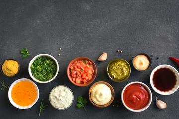 Set of sauces