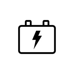 battery icon trendy