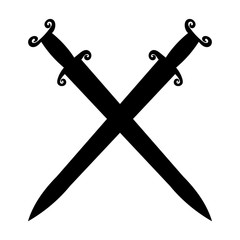silhouette sword, saber, cold steel