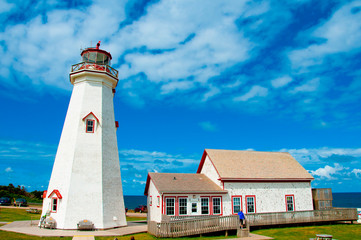 Fototapeta na wymiar East Point Lighthouse - Prince Edward Island - Canada