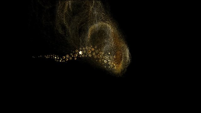 4k Video Animation Christmas Stardust