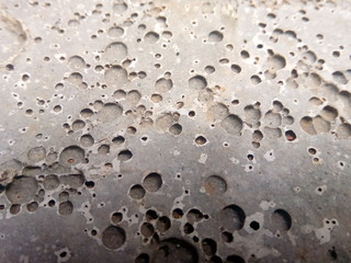 rain drops on concrete