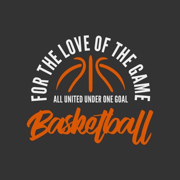 Basketball Background Vintage Logo Vector