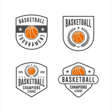 Basketball Tournament Vector Logo Collections