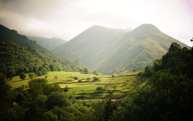 Fototapeta premium Montañas Aturias, España