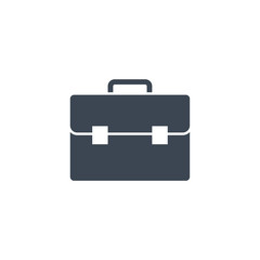 Briefcase Flat related vector glyph icon.
